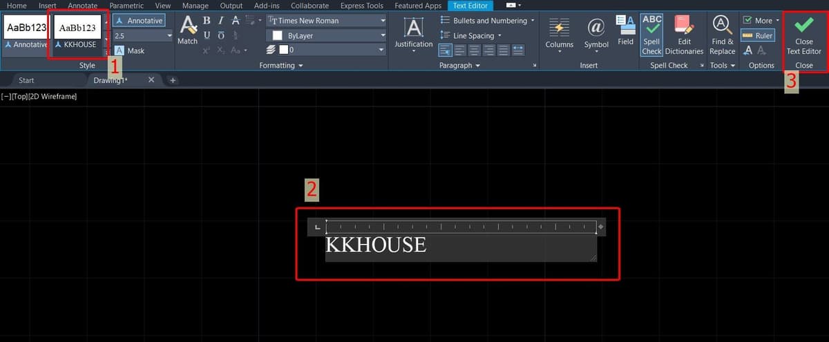 Hướng dẫn cách viết và chỉnh sửa chữ trong AutoCAD 