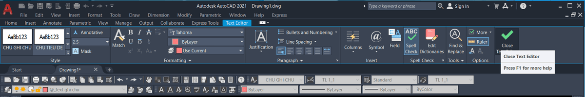 Hướng dẫn cách viết và chỉnh sửa chữ trong AutoCAD 