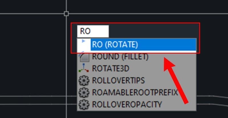 Cách Dùng Lệnh Xoay (Rotate) Trong Autocad 