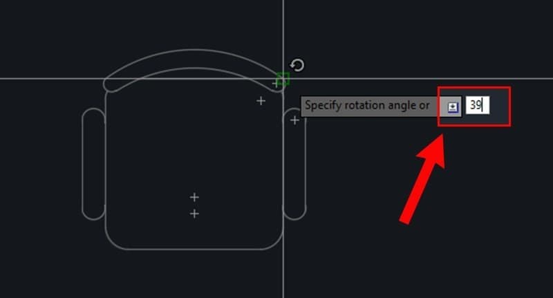 Cách Dùng Lệnh Xoay (Rotate) Trong Autocad 
