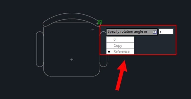 Cách Dùng Lệnh Xoay (Rotate) Trong Autocad 