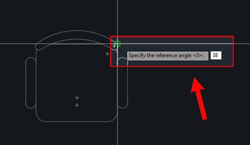 Cách Dùng Lệnh Xoay (Rotate) Trong Autocad 