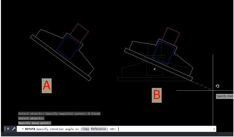 Cách Dùng Lệnh Xoay (Rotate) Trong Autocad 