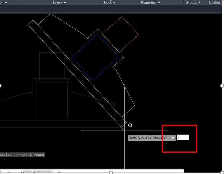 Cách Dùng Lệnh Xoay (Rotate) Trong Autocad 