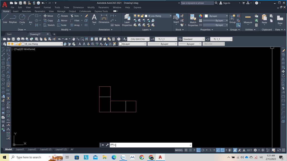 Cách Dùng Lệnh Xoay (Rotate) Trong Autocad 