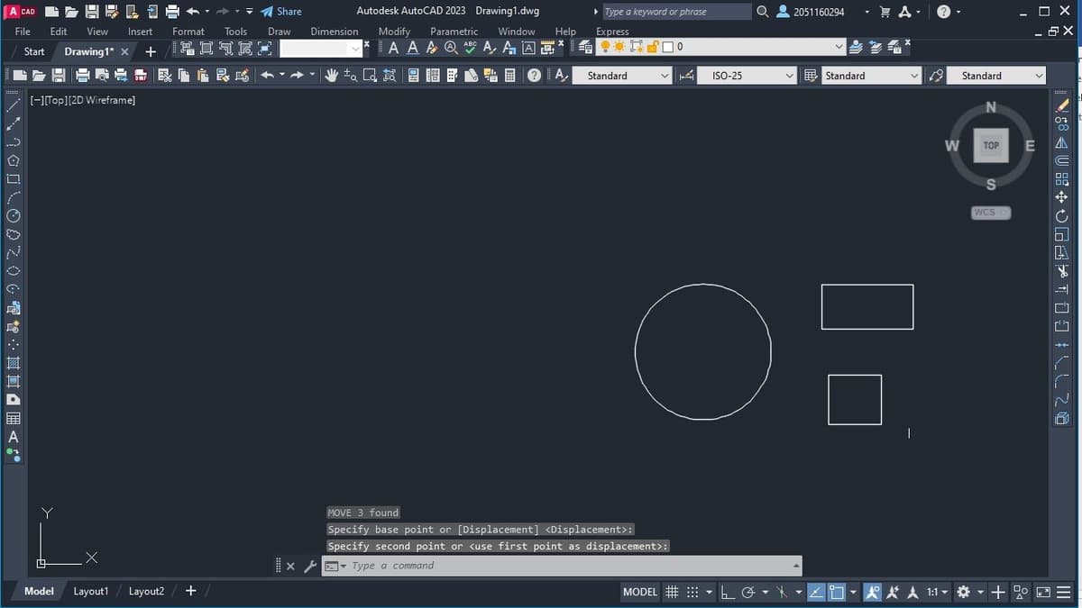 Hướng dẫn sử dụng lệnh di chuyển (Move) trong AutoCAD