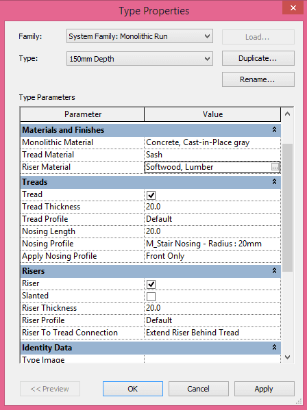 ve cau thang trong revit