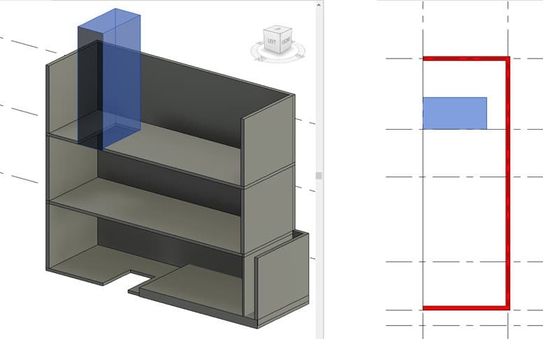 đục lỗ sàn trong revit