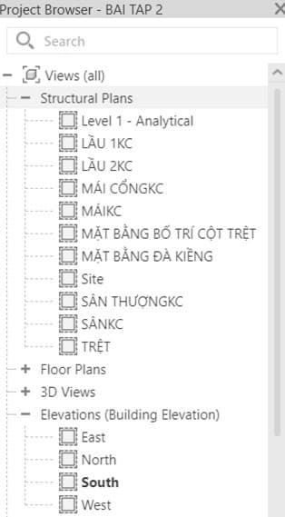 trình bày bản vẽ trong Revit kết cấu