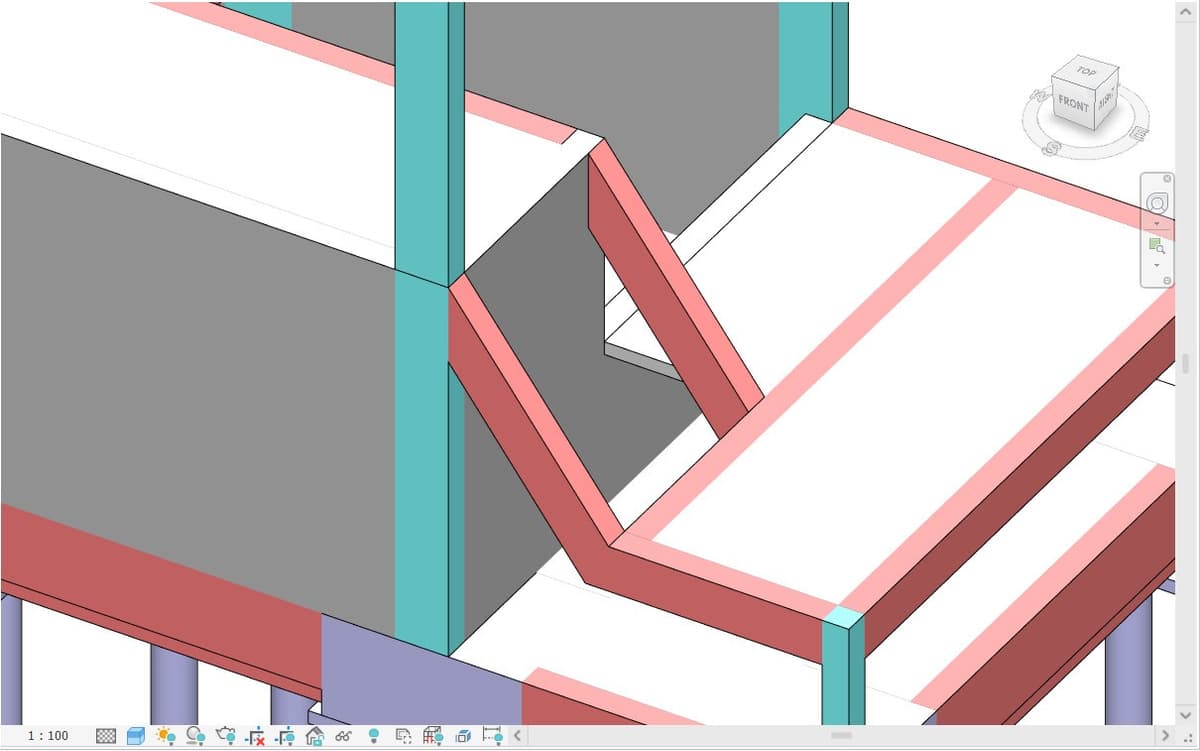 vẽ dầm xiên và sàn dốc trong revit