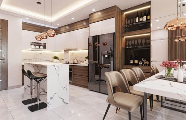 thiết kế nội thất nhà phố