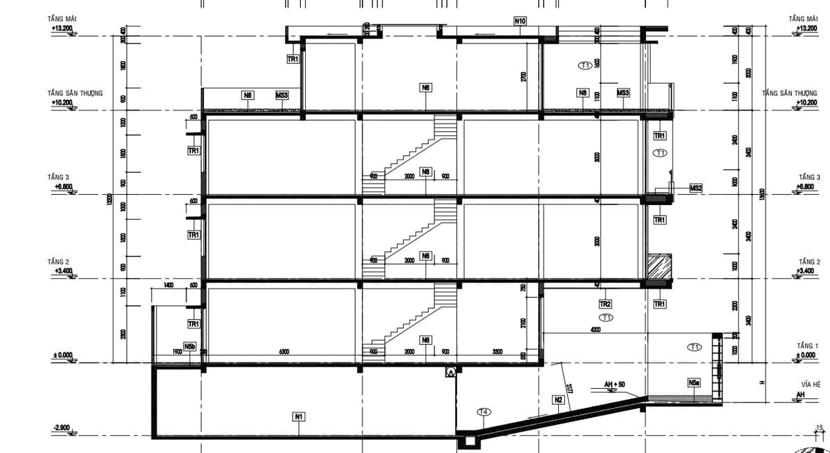 tạo cao độ trong revit