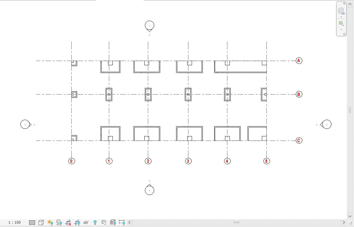 cách vẽ móng trong revit