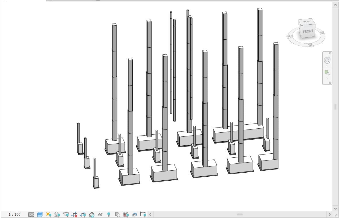 cách vẽ móng trong revit