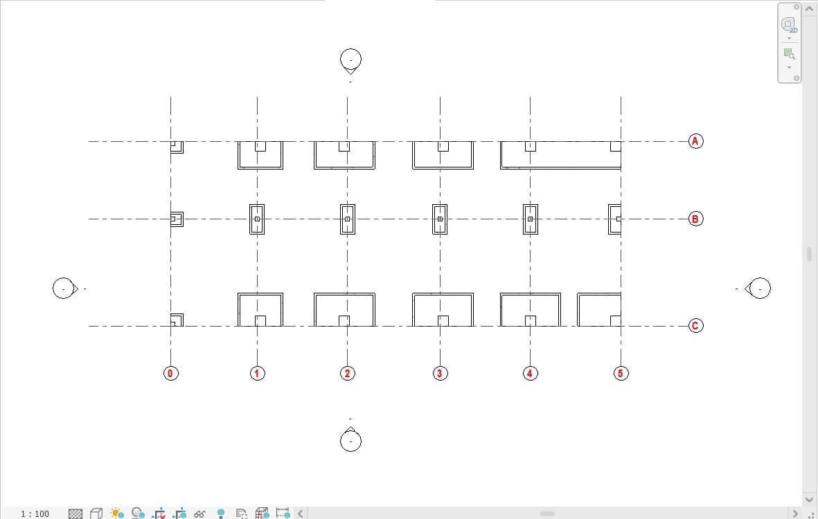 vẽ dầm móng trong revit
