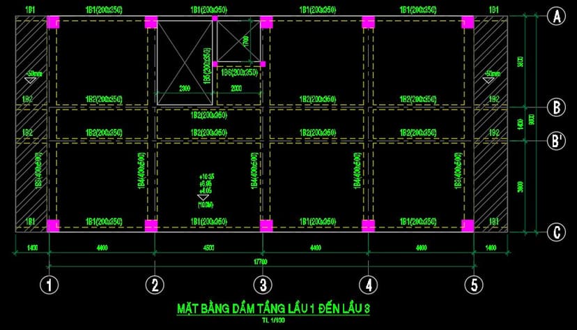 vẽ sàn kết cấu trong revit