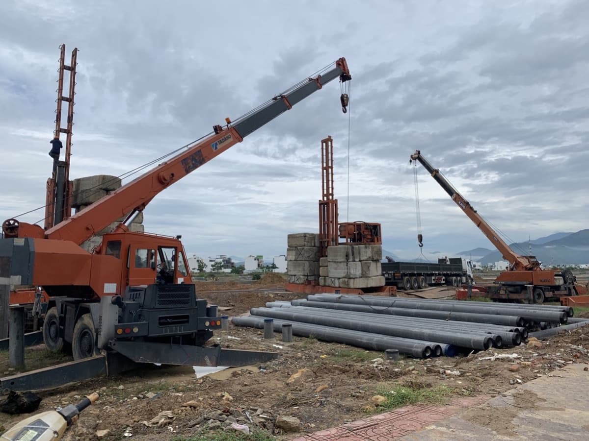 ép cọc bê tông