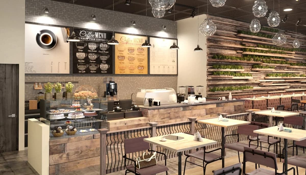 Không gian quán cafe góc phố độc đáo và hiện đại