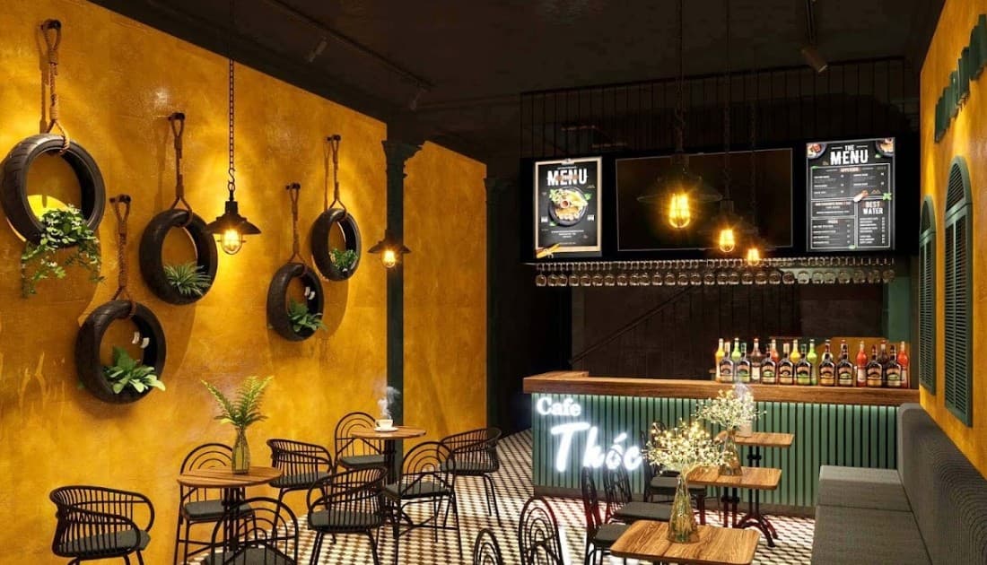 Phong cách thiết kế vintage đơn giản, thô mộc 