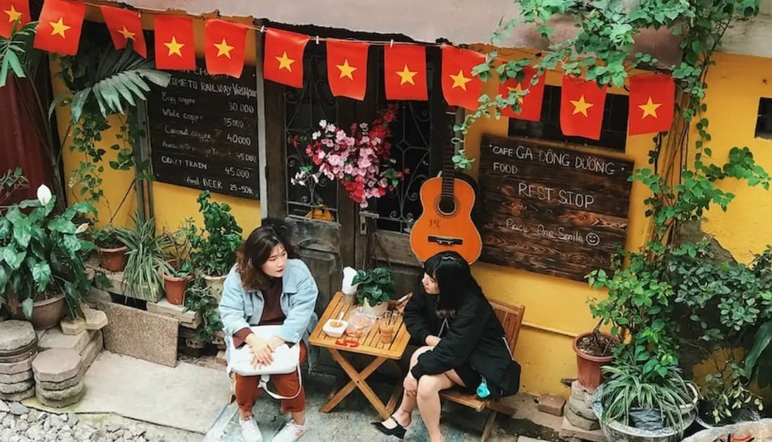 Mẫu thiết kế cà phê vintage theo style đồng quê 