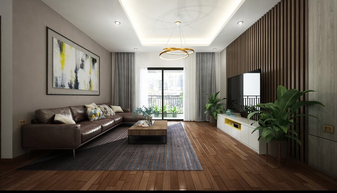 Sử dụng dụng cụ nội thất hiện đại hoặc trang trí hợp tone màu tổng thể
