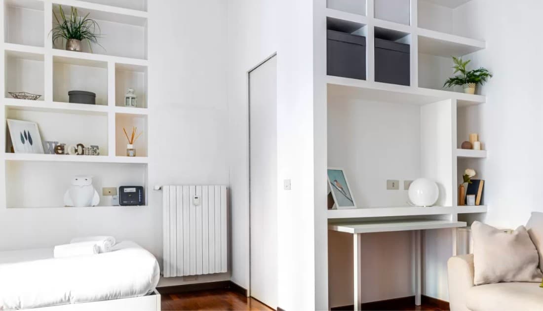 Mẫu thiết kế nội thất chung cư 45m2 với tone trắng hài hòa tinh tế