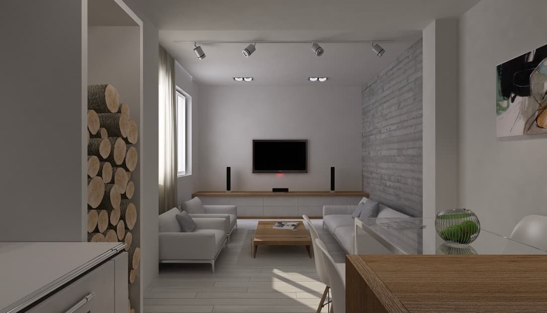 Mẫu thiết kế nội thất chung cư 45m2 mang hơi thở hiện đại