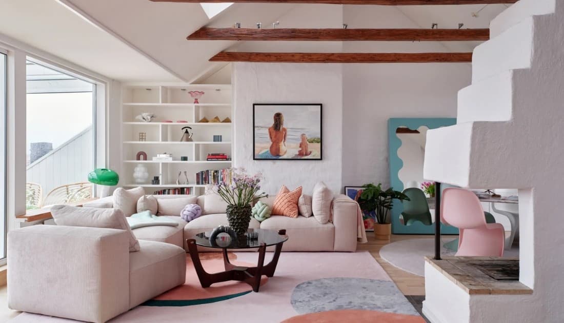 Nội thất căn hộ 80m2 dành cho cô nàng yêu thích tông màu Pastel