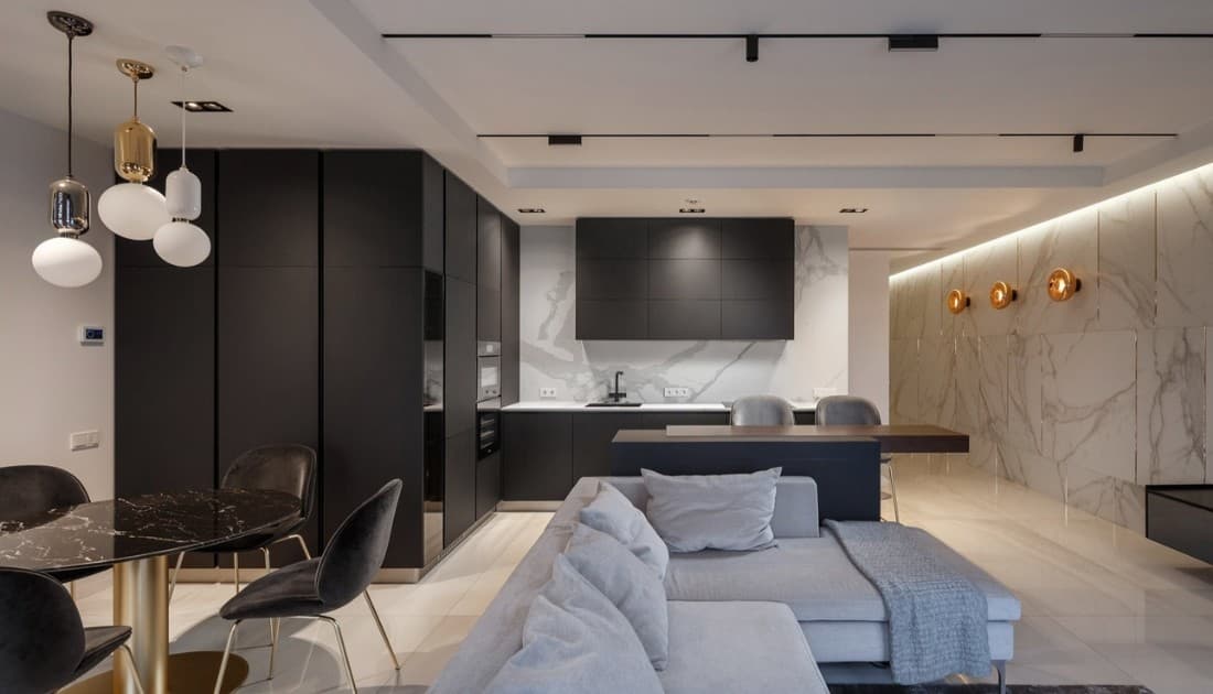 Thiết kế nội thất chung cư cao cấp 60m2 dành cho vợ chồng mới cưới