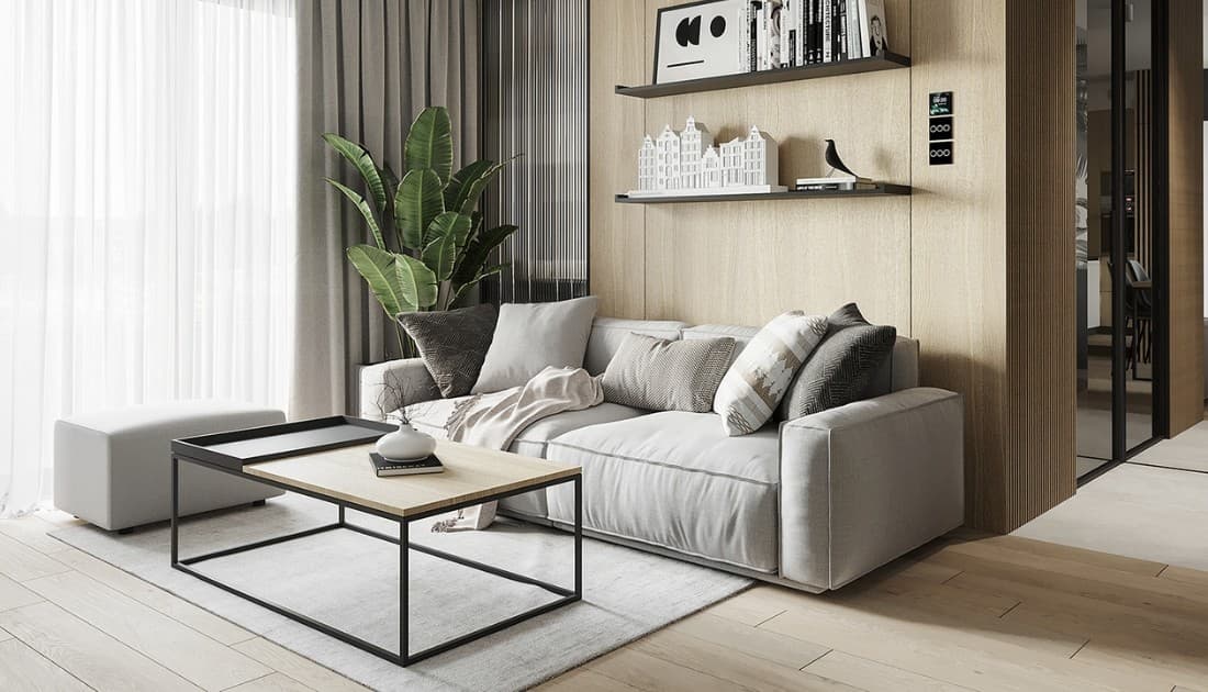 Căn hộ 50m2 thiết kế theo phong cách Scandinavian nhẹ nhàng