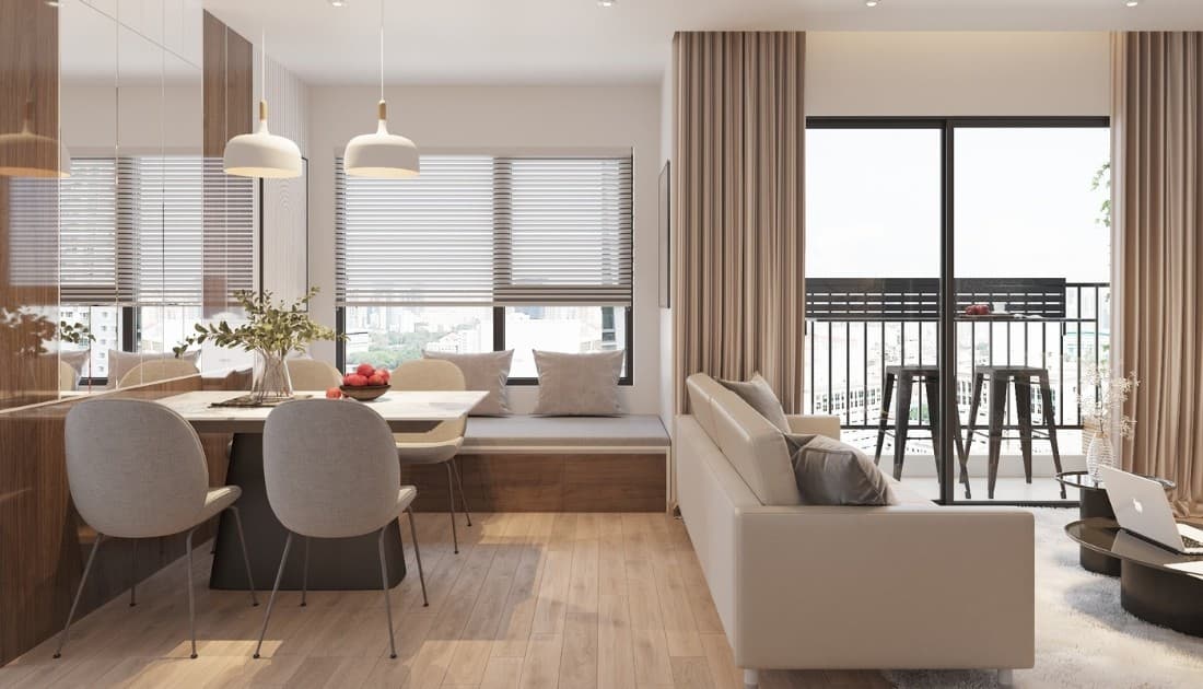 Chú ý phong thủy căn hộ chung cư 50m2