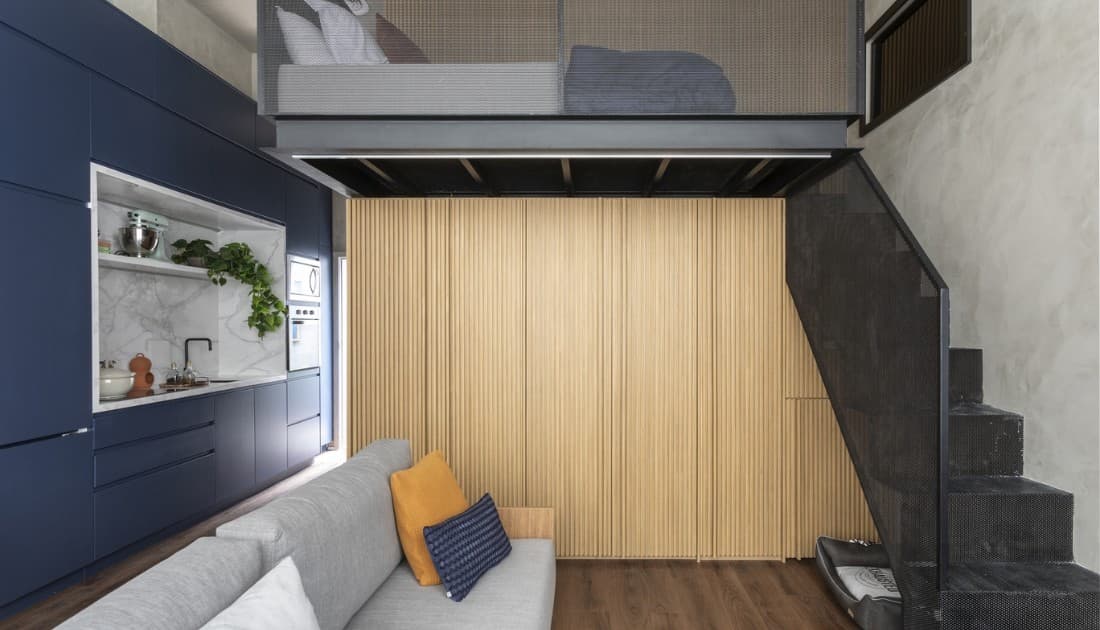 Thiết kế nội thất căn hộ chung cư 50m2 ấm cúng theo phong cách Japandi