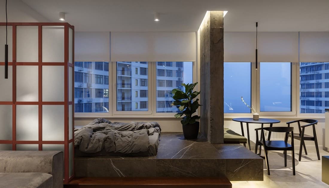Trang trí nội thất chung cư 50m2 với không gian mở