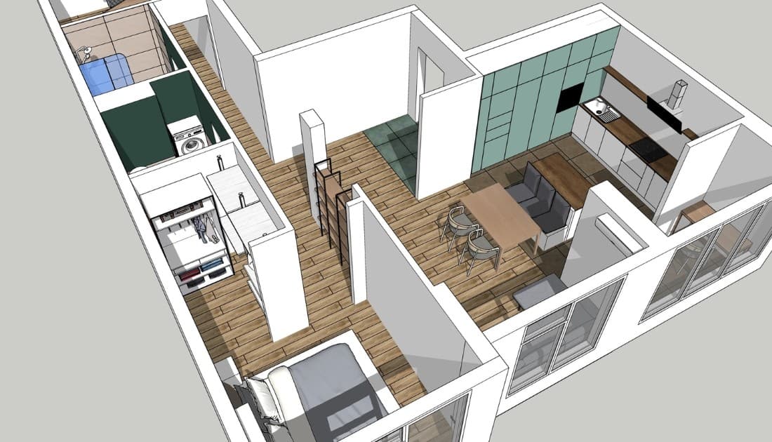 Báo giá dịch vụ thiết kế thi công nội thất chung cư 80m2