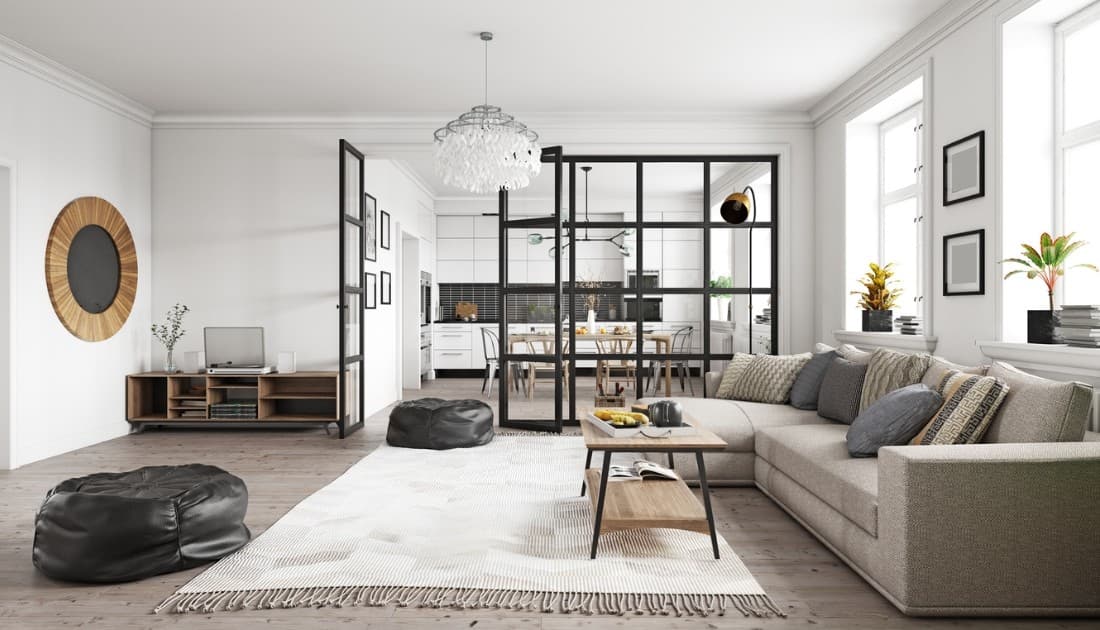 Nội thất căn hộ 80m2 phong cách tối giản, tập trung vào công năng sử dụng