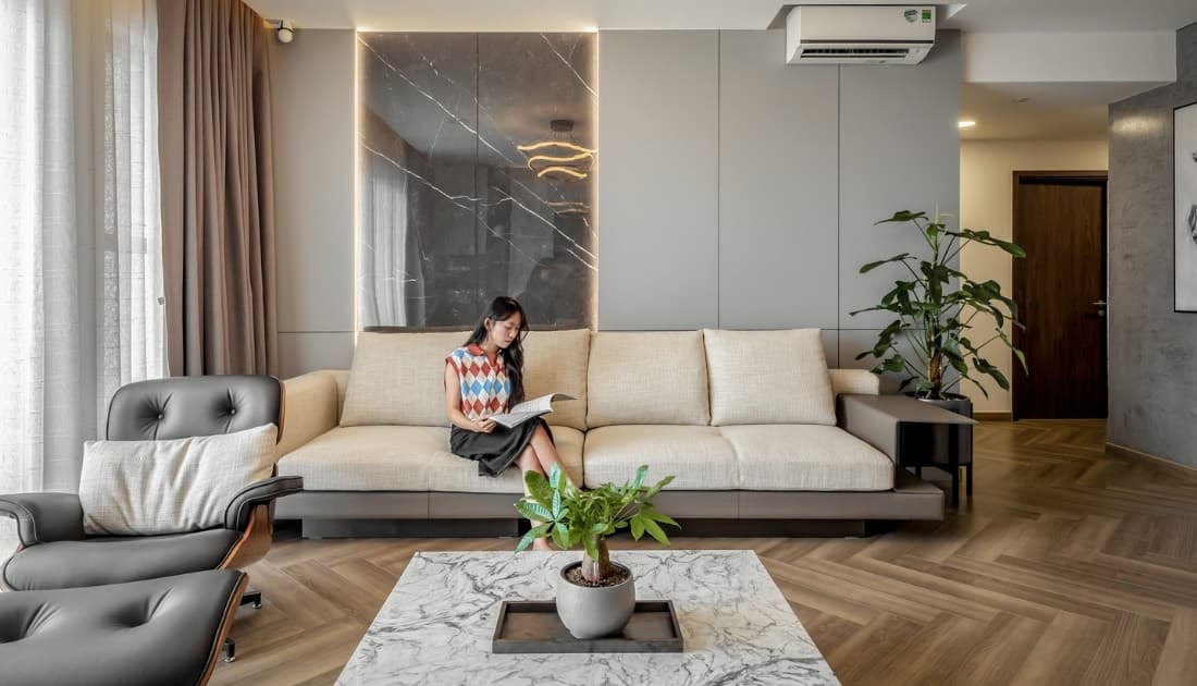 Sự hài hòa giữa màu sắc, chất liệu, và ánh sáng