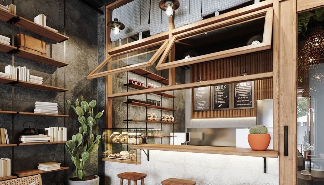 Quán bar kết hợp với phong cảnh hữu tình