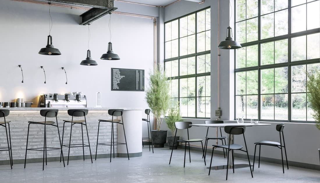 Báo giá thiết kế quán cà phê phong cách công nghiệp