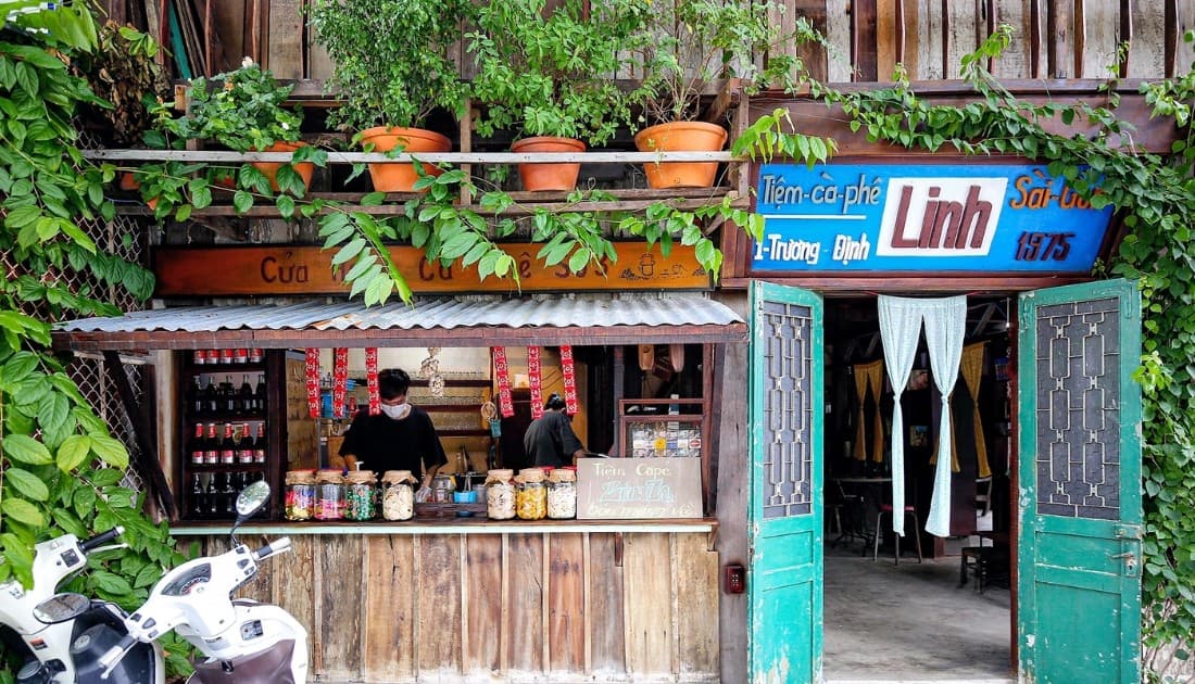 Ấn tượng với thiết kế quán cà phê phong cách Vintage cổ xưa 