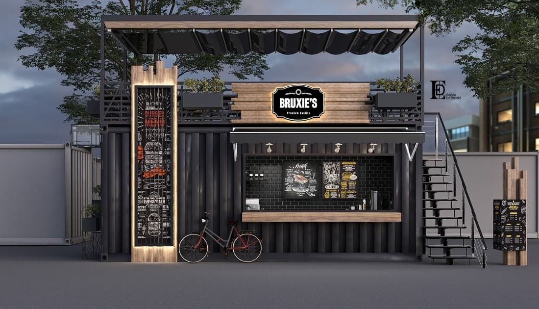 Sáng tạo cùng thiết kế quán cafe container 80m2