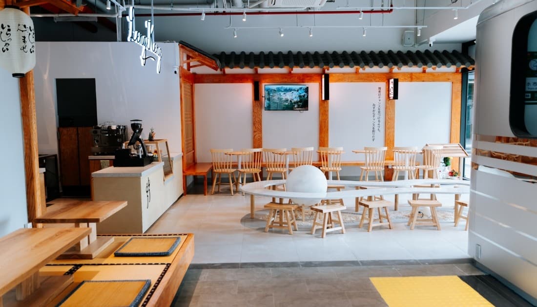 Mẫu thiết kế quán cà phê 40m2