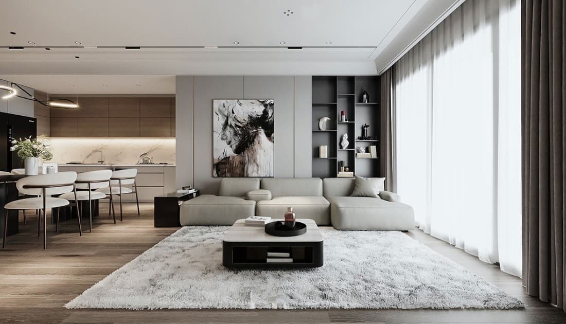 Phong cách Bắc Âu trong thiết kế nội thất chung cư 110m2 tự hào khoác lên mình bộ áo sang trọng đầy tinh tế