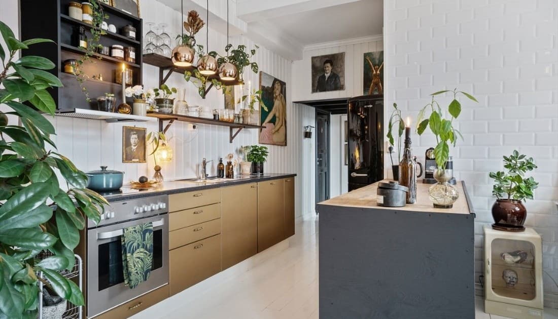 Mẫu thiết kế nội thất chung cư 110m2 phong cách vintage