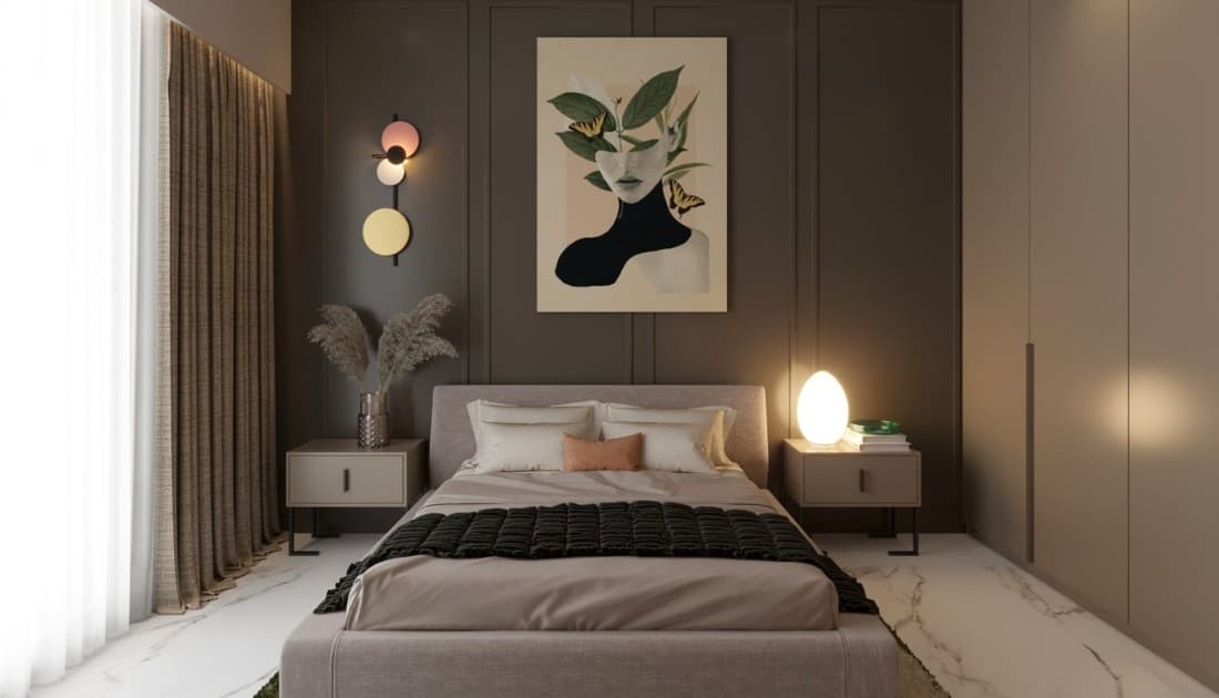 Bạn có thể trang bị thêm tivi thông minh, những chiếc tủ đựng quần áo tiện lợi, bàn trang điểm hiện đại