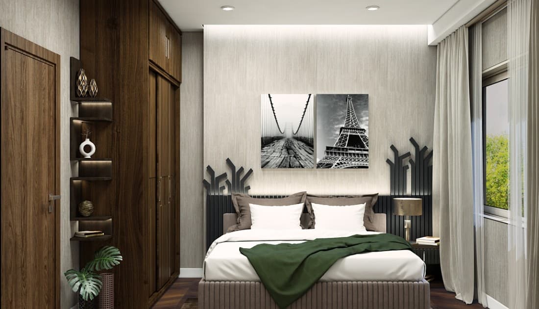 Thiết kế nội thất phòng ngủ 15m2 cho người lớn tuổi