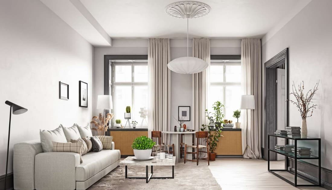 Khi lựa chọn đồ nội thất cho phòng khách nhỏ cần lưu ý những sản phẩm có bố cục phù hợp
