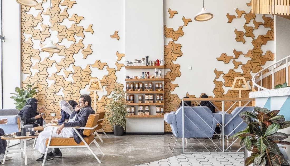 Quán cafe phong cách Scandinavian sử dụng nội thất hiện đại