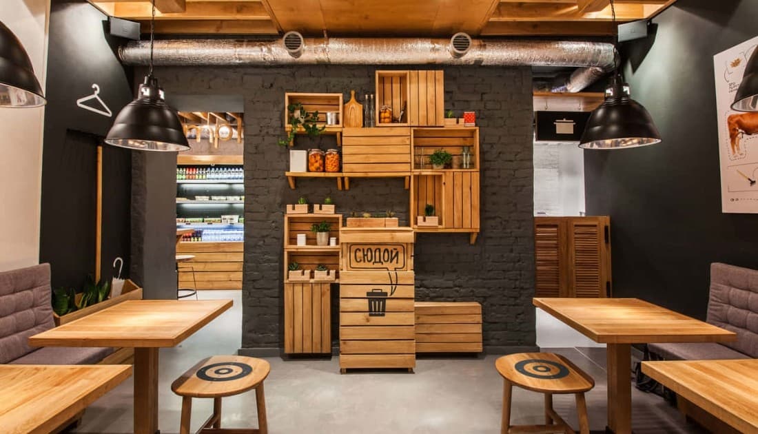 Thiết kế quán cafe ngang 5m phong cách Vintage hoài niệm