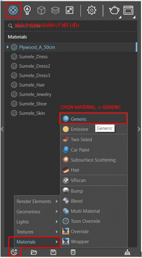 Vật liệu kính trong Sketchup