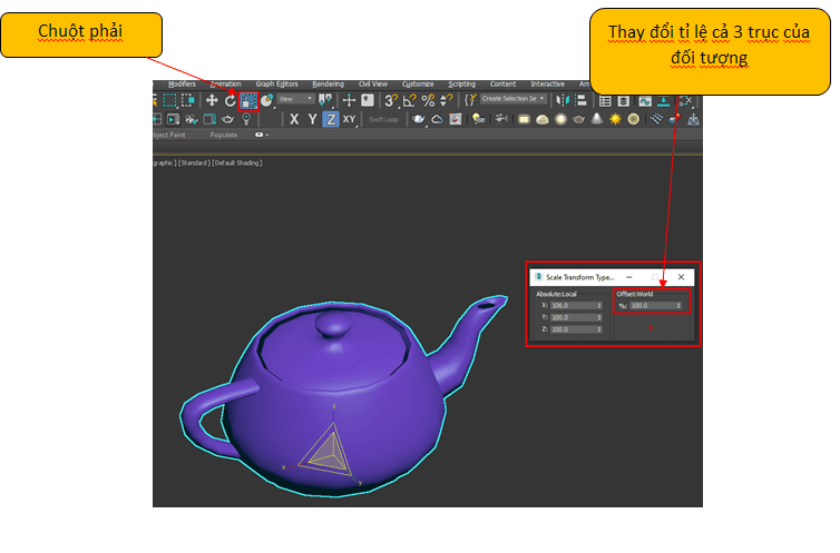 lệnh mirror trong 3dsmax